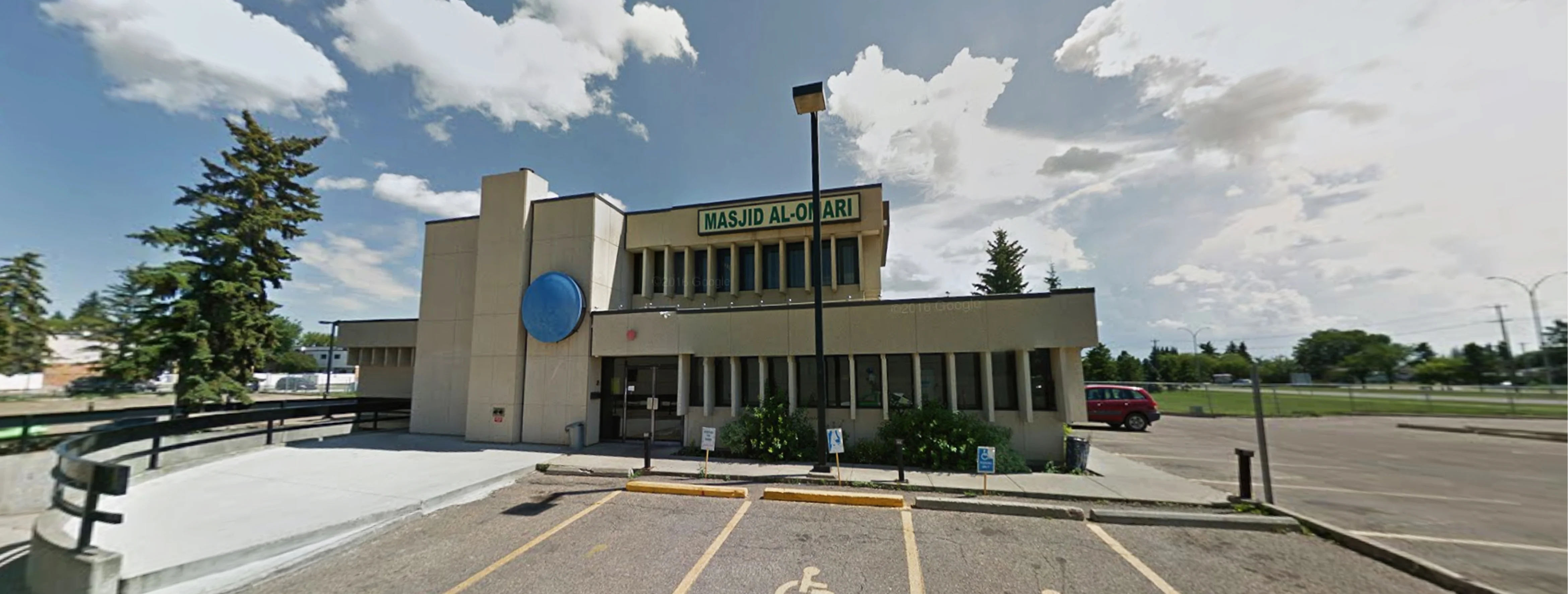 Exterior view of Masjid Al Omari Edmonton building